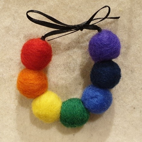 Felt bracelet